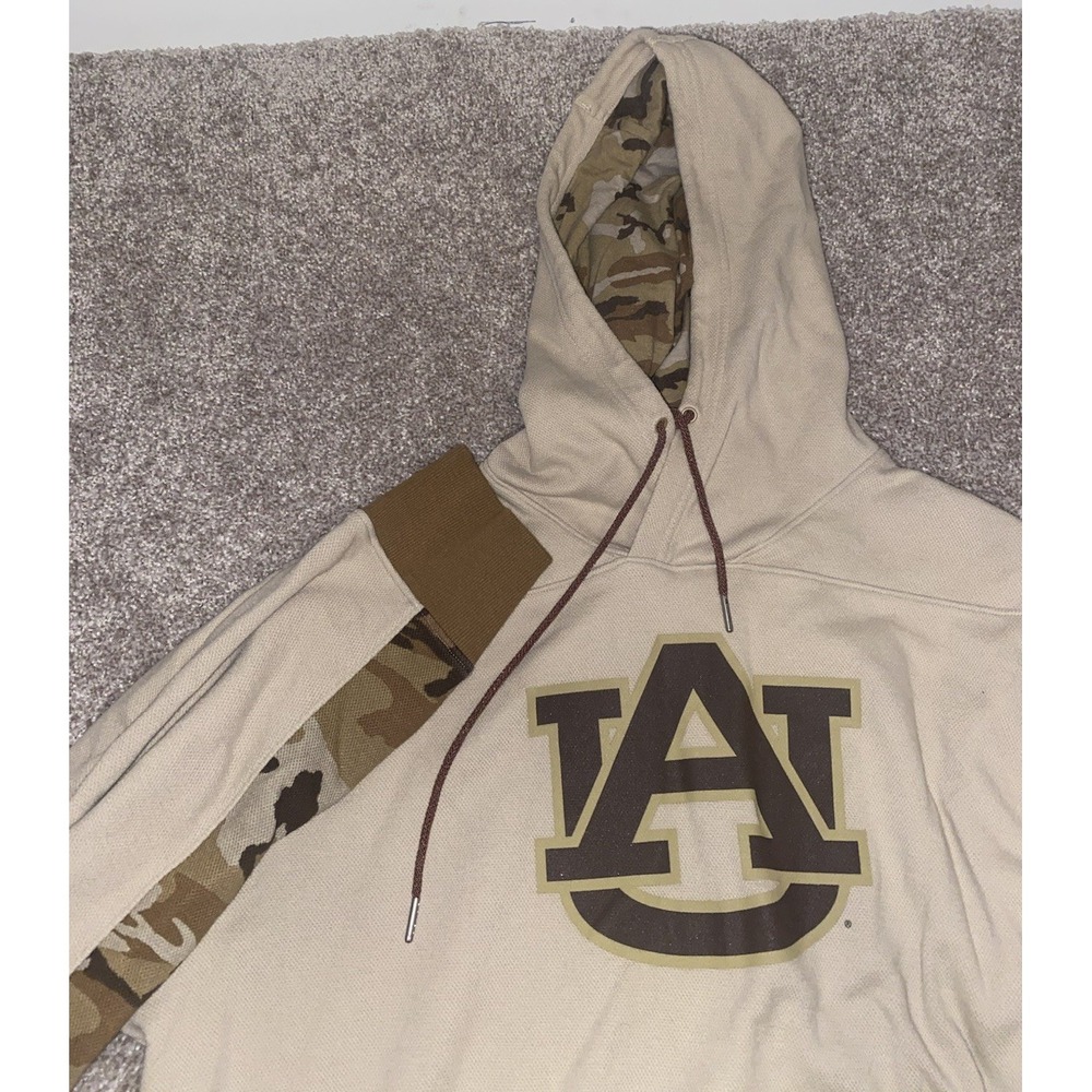 Under Armour loose fit Cold Gear hoodie‎ XXL Camo green/beige Military NCAA Game
